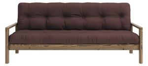 Sötétbarna kinyitható kanapé 205 cm Knob – Karup Design