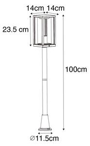 Ipari kültéri lámpa rozsdabarna 100 cm IP44 - Charlois