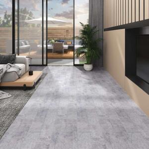 VidaXL cementszürke nem öntapadó PVC padlóburkoló lapok 2 mm 5,26 m²