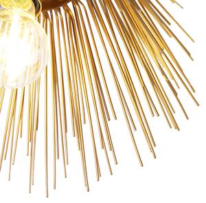 Art Deco mennyezeti lámpa arany - Seprű