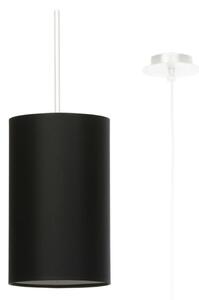 Fekete függőlámpa textil búrával ø 15 cm Volta – Nice Lamps