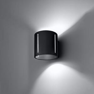 Fekete fali lámpa Vulco – Nice Lamps