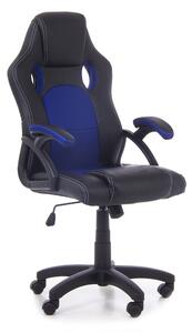 Speed irodai fotel, fekete / kék