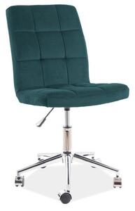 Irodai szék Triton Velvet, zöld