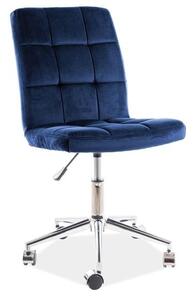 Irodai szék Triton Velvet, kék