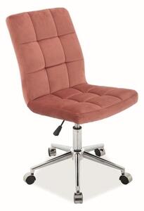Irodai szék Triton Velvet, rózsaszín