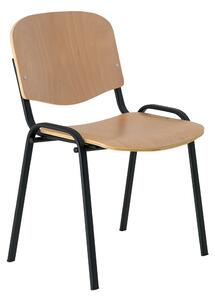 ISO NEW fa konferencia szék - fekete lábak, bükkfa