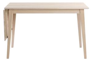 Filippa matt lakkozott tölgyfa étkezőasztal lehajtható asztallappal, 120 x 80 cm - Rowico