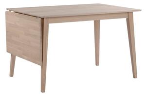 Filippa matt lakkozott tölgyfa étkezőasztal lehajtható asztallappal, 120 x 80 cm - Rowico