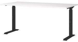 Íróasztal állítható magassággal, fehér asztallappal 80x160 cm Downey – Germania