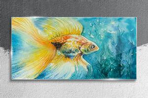 Üvegkép Aquarelle aranyhal víz
