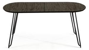 Bővíthető étkezőasztal kőrisfa dekoros asztallappal 90x140 cm Norfort – Kave Home