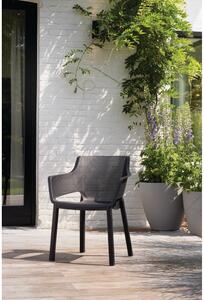 Sötétszürke műanyag kerti szék Elisa – Keter