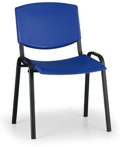 Design konferencia szék - fekete lábak, kék