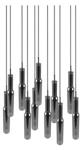 Ezüstszínű LED függőlámpa üveg búrával ø 50 cm Lucent – Trio Select