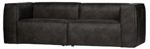 Bean 3,5 üléses fekete bőr kanapé