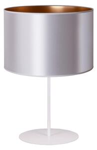 Duolla Duolla - Asztali lámpa CANNES 1xE14/15W/230V 20 cm ezüst/réz/fehér DU602969