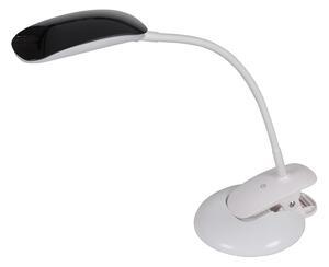 LED asztali lámpa 2 az 1-ben - talp és klip 5W, fehér