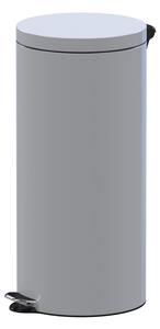 Léptetős szemetes, 30 l, fehér