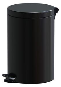 Léptetős szemetes, 12 l, fekete
