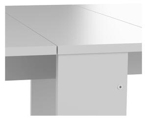 Bővíthető étkezőasztal fehér asztallappal 76x28 cm Papillon – TemaHome