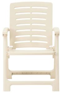 VidaXL 4 db fehér műanyag kerti szék