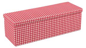 Tároló ládika termék színe piros szövet mintás