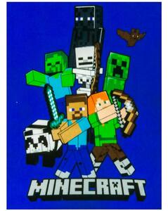 Minecraft Time to Mine gyerek takaró, 100 x 140cm
