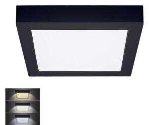 Solight Solight WD173-B- LED Mennyezeti lámpa LED/18W/230V 3000/4000/6000K fekete szögletes SL1396