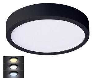 Solight Solight WD174-B - LED Mennyezeti lámpa LED/24W/230V 3000/4000/6000K fekete kerek SL1397