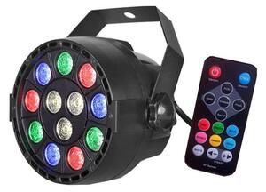 HADEX LED Disco reflektor LED/12W/230V többszínű + távirányító HD0524
