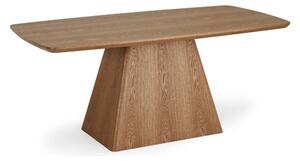 Natúr színű étkezőasztal tölgyfa dekoros asztallappal 90x180 cm Star – Furnhouse