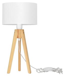 Helam Asztali lámpa ALBA 1xE27/60W/230V fehér/fenyő HE1433
