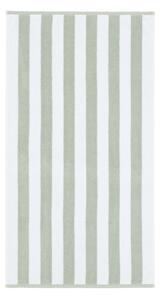 Fehér-szürke pamut fürdőlepedő 90x140 cm Stripe Jacquard – Bianca
