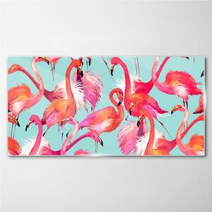 Üvegkép flamingó