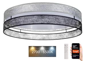 Belis LED Dimmelhető mennyezeti lámpa LIMA LED/36W/230V Wi-Fi Tuya + távirányító fekete/ezüst BE0884