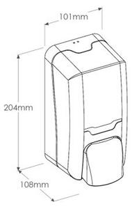 Merida Hygiene Control Mini folyékony szappanadagoló, fehér