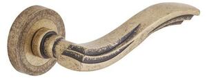 CHIARA rozettás kilincs antik bronz ZCOPA, Bronz antik