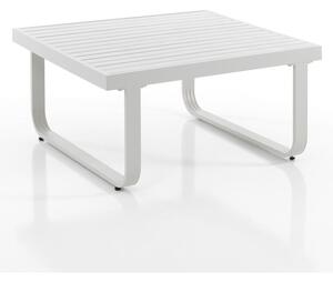 Fehér alumínium dohányzóasztal 80x80 cm Ischia – Tomasucci
