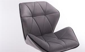 HR212K Grafit modern velúr szék