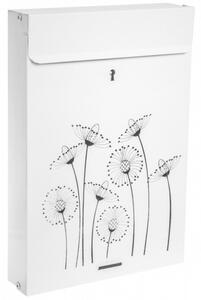 S14 fehér postaláda Virágokkal, Fekete-fehér