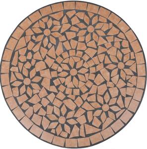 VidaXL terrakotta mozaik bisztró asztal 60 cm