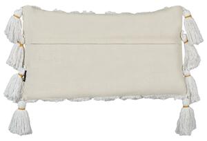 Fehér pamut díszpárna kétdarabos szettben 30 x 50 cm DAUR