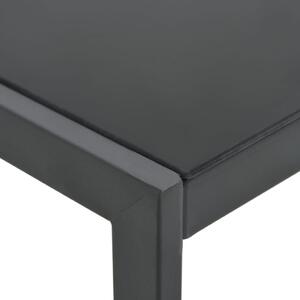 VidaXL 2 db textilén és acél napozóágy asztallal
