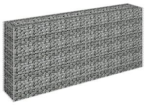 VidaXL horganyzott acél gabion magaságyás 180 x 30 x 90 cm