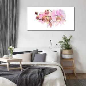 Üvegkép Akvarell orchidea virág