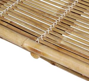 VidaXL kétszemélyes bambusz napozóágy