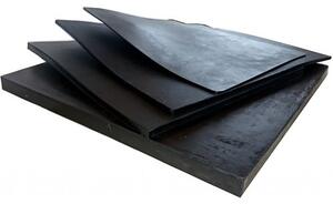 Padló EPDM gumi 50 x 50 x 1 cm, fekete