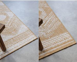 Okkersárga-krémszínű kültéri szőnyeg 120x170 cm Gemini – Elle Decoration