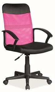 Polnaref irodai szék, fekete / rózsaszín